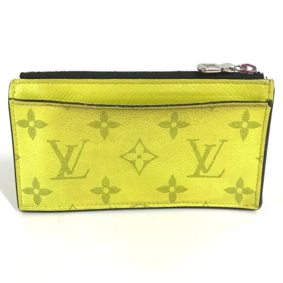 LOUIS VUITTON M30950 Taigalama Coin card-holder Wallet Fragment Case coin purse
